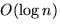 $O(\log
n)$