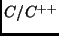 $ C/C^{++}$